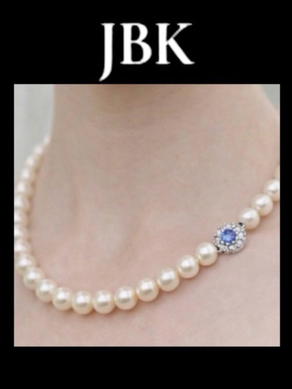 Vintage Camrose & Kross JBK Jackie Kennedy Single Strand Pearl Necklace